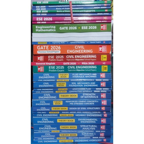 Civil Engineering Classroom Study Package Original Books 2026 for ESE GATE PSUs Set of 31 Books Made Easy