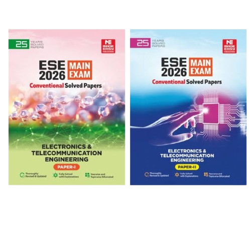 ESE 2026 Mains Examination: Electronics and Telecommunication Engineering Conventional Paper-1 Papar-2 Made Easy