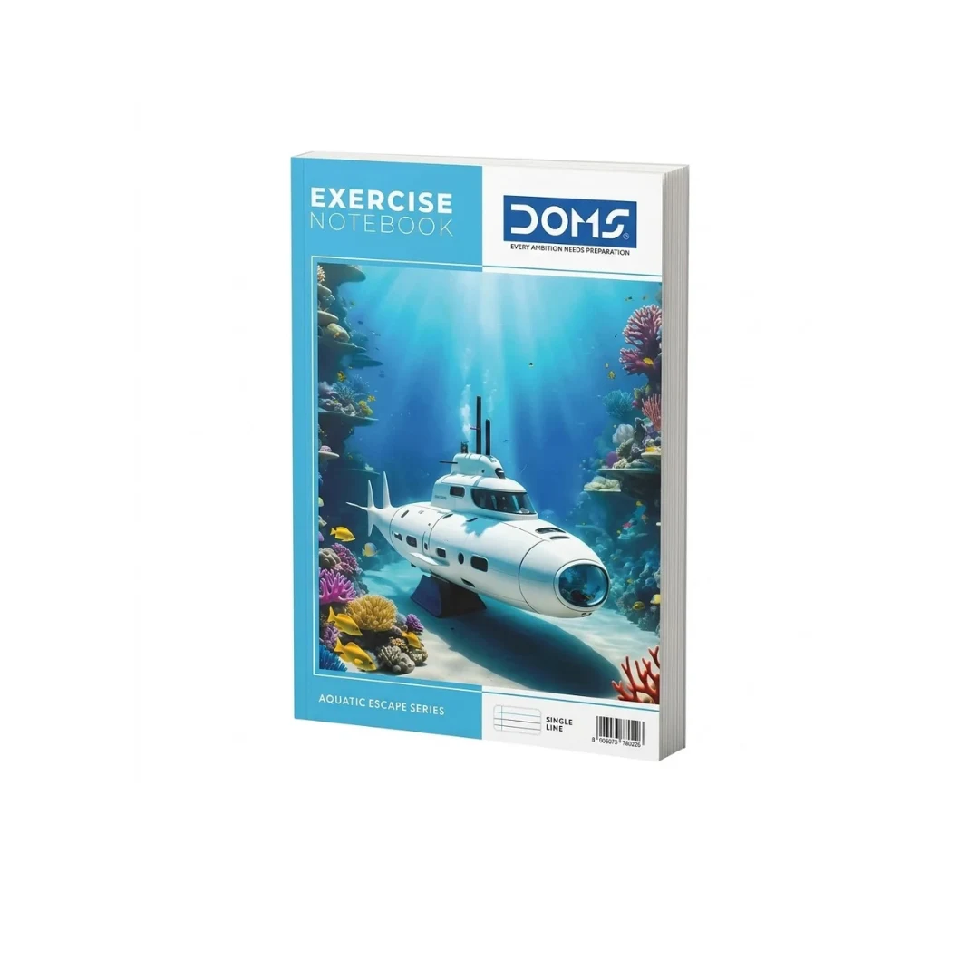 Doms Exercise Notebook (29.4 × 21 cm) – 300 Pages [Single Line]